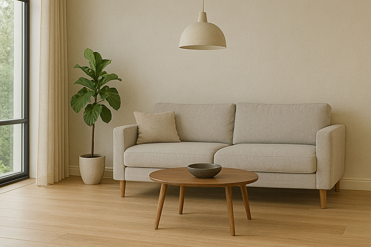 houten vloer minimalistisch interieur
